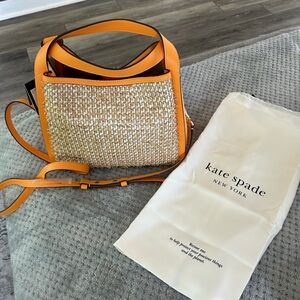 Kate Spade Orange and Tan Crossbody Bag NWT!